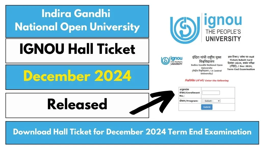 IGNOU Hall Ticket December 2024